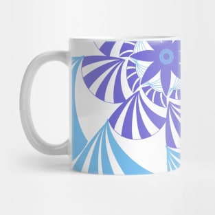 trippy blue pattern Mug